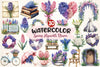 Spring Hyacinth Flower Clipart Bundle