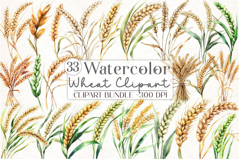 Wheat Clipart Bundle - CraftNest - Digital Crafting and Art