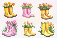 Garden Boots Clipart Bundle - CraftNest - Digital Crafting and Art