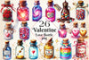 Love Bottle Valentine Clipart Bundle