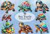 Sea Turtle Clipart Bundle