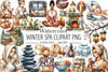 Winter Spa Clipart Bundle