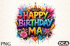 Happy Birthday Ma Clipart Bundle 3
