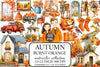 Burnt Orange Autumn Clipart Bundle 2