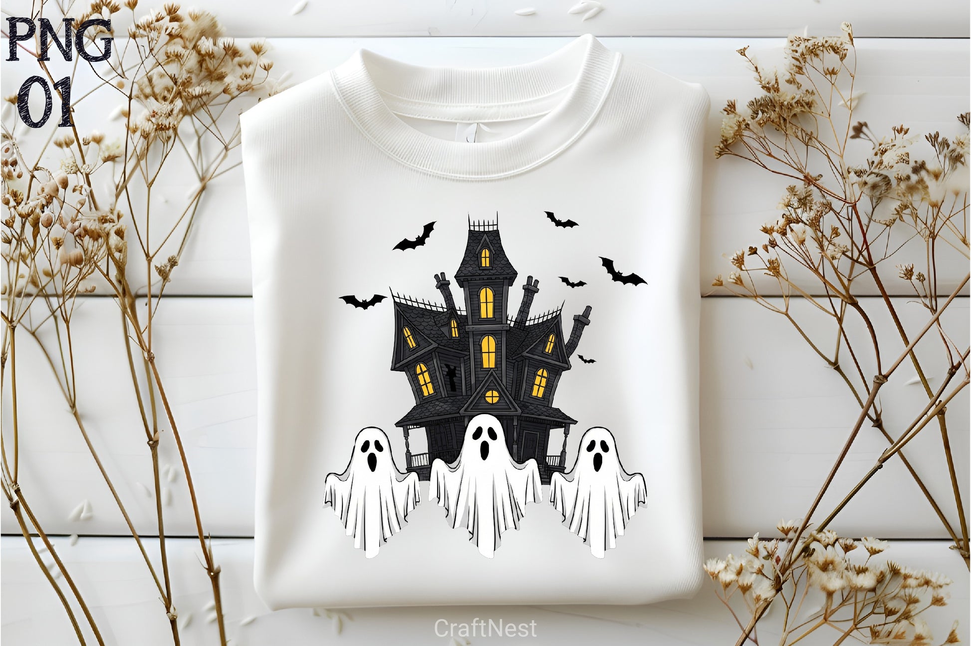 Vintage Halloween Ghost Clipart Bundle - CraftNest - Digital Crafting and Art