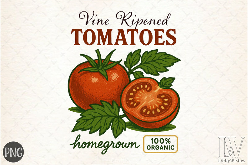 Vine Ripened Tomatoes Organic Clipart Bundle - CraftNest - Digital Crafting and Art