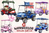 Golf Cart Clipart Bundle