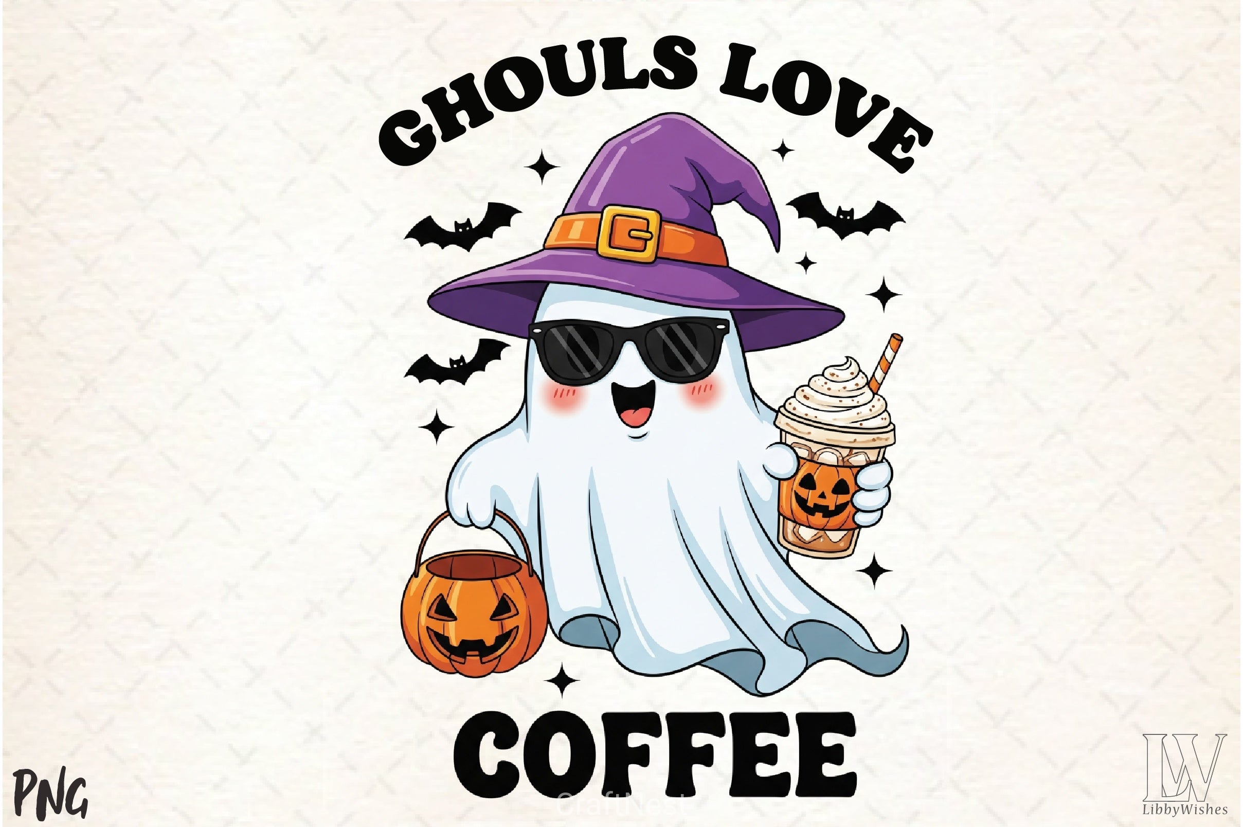 Ghouls Coffee Clipart Bundle - CraftNest - Digital Crafting and Art