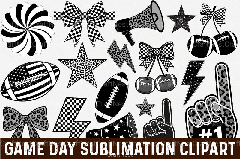 Game Day Clipart Bundle - CraftNest - Digital Crafting and Art