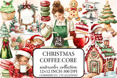 Christmas Coffee Clipart Bundle 5 - CraftNest - Digital Crafting and Art