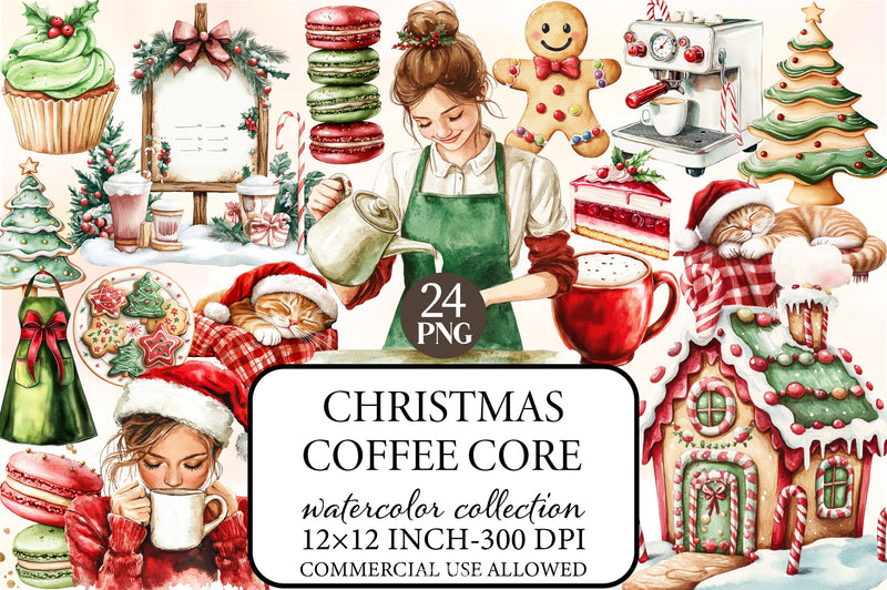 Christmas Coffee Clipart Bundle 5 - CraftNest - Digital Crafting and Art