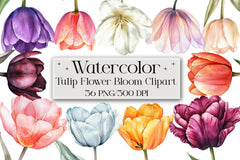 Tulip Flower Clipart Bundle - CraftNest - Digital Crafting and Art