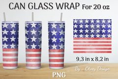 Patriotic 20 oz Tumbler Wraps SVG Bundle - CraftNest - Digital Crafting and Art