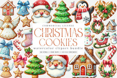 Christmas Cookies Clipart Bundle: Art Graphics & Sweet Treats - CraftNest - Digital Crafting and Art