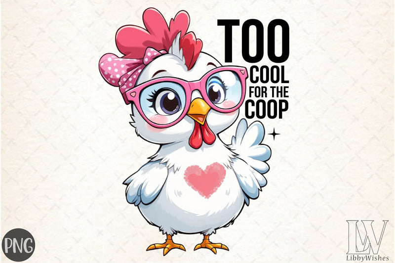 Too Cool Chicken Clipart Bundle - CraftNest - Digital Crafting and Art