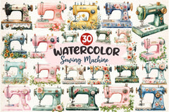 Sewing Machine Clipart Bundle 3 - CraftNest - Digital Crafting and Art