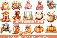 Cozy Autumn Clipart 1 - CraftNest - Digital Crafting and Art