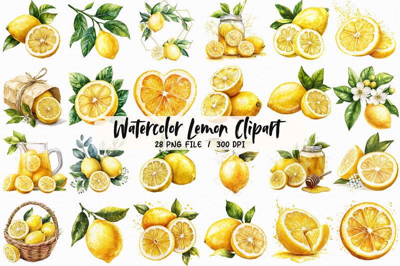 Lemon Clipart Bundle 7 - CraftNest - Digital Crafting and Art