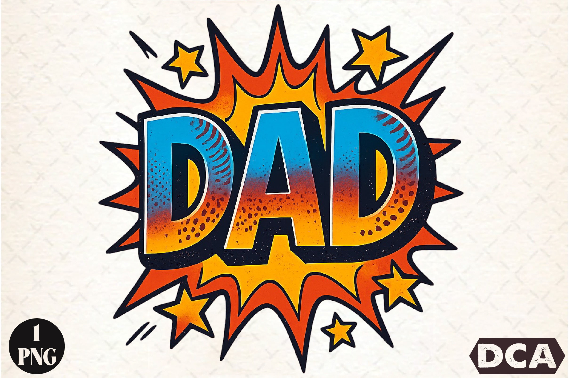 Dad Comic Style Clipart Bundle