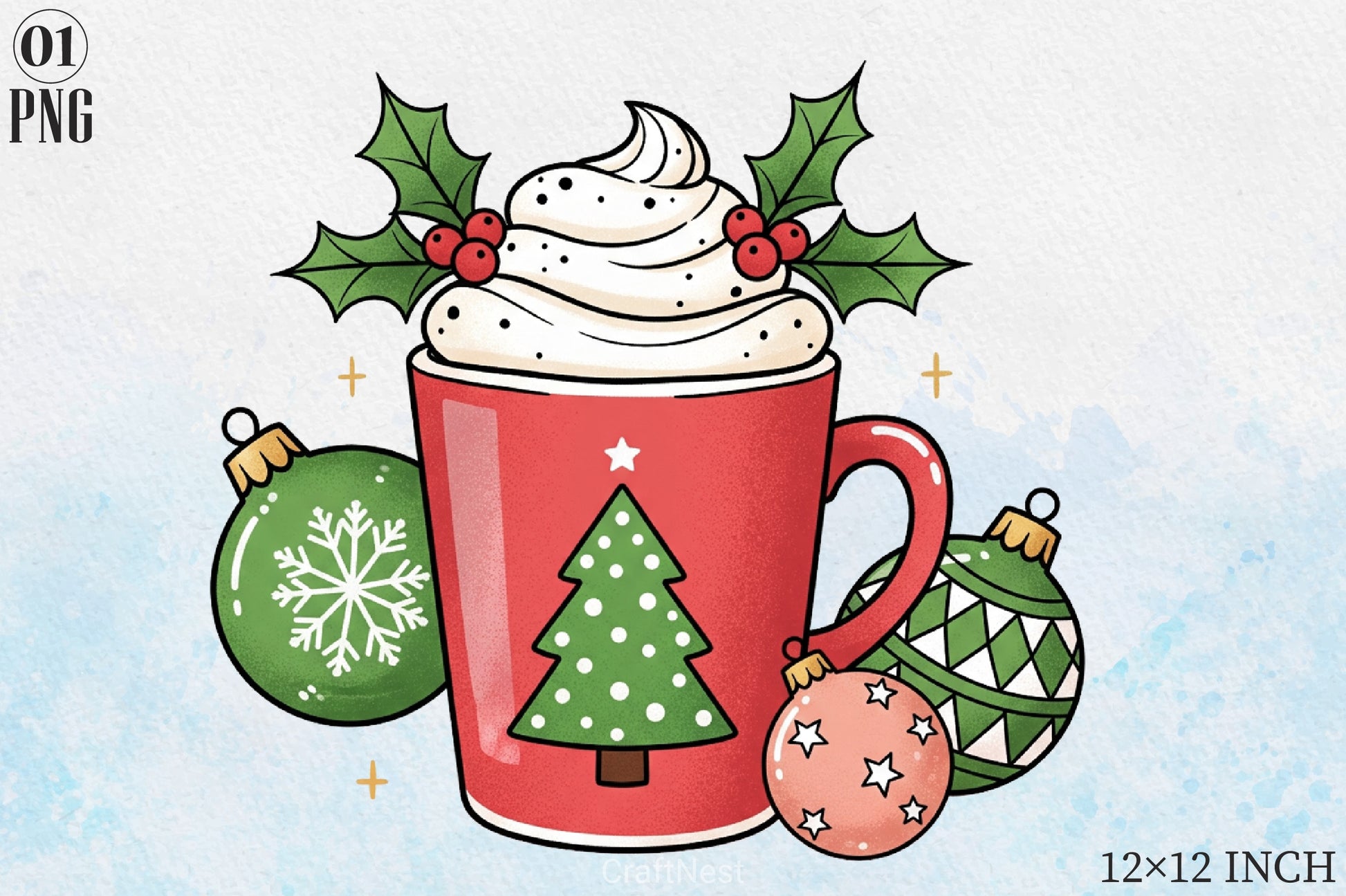 Christmas Coffee Clipart Bundle 6 - CraftNest - Digital Crafting and Art