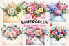 Spring Envelope Flower Letter Clipart Bundle
