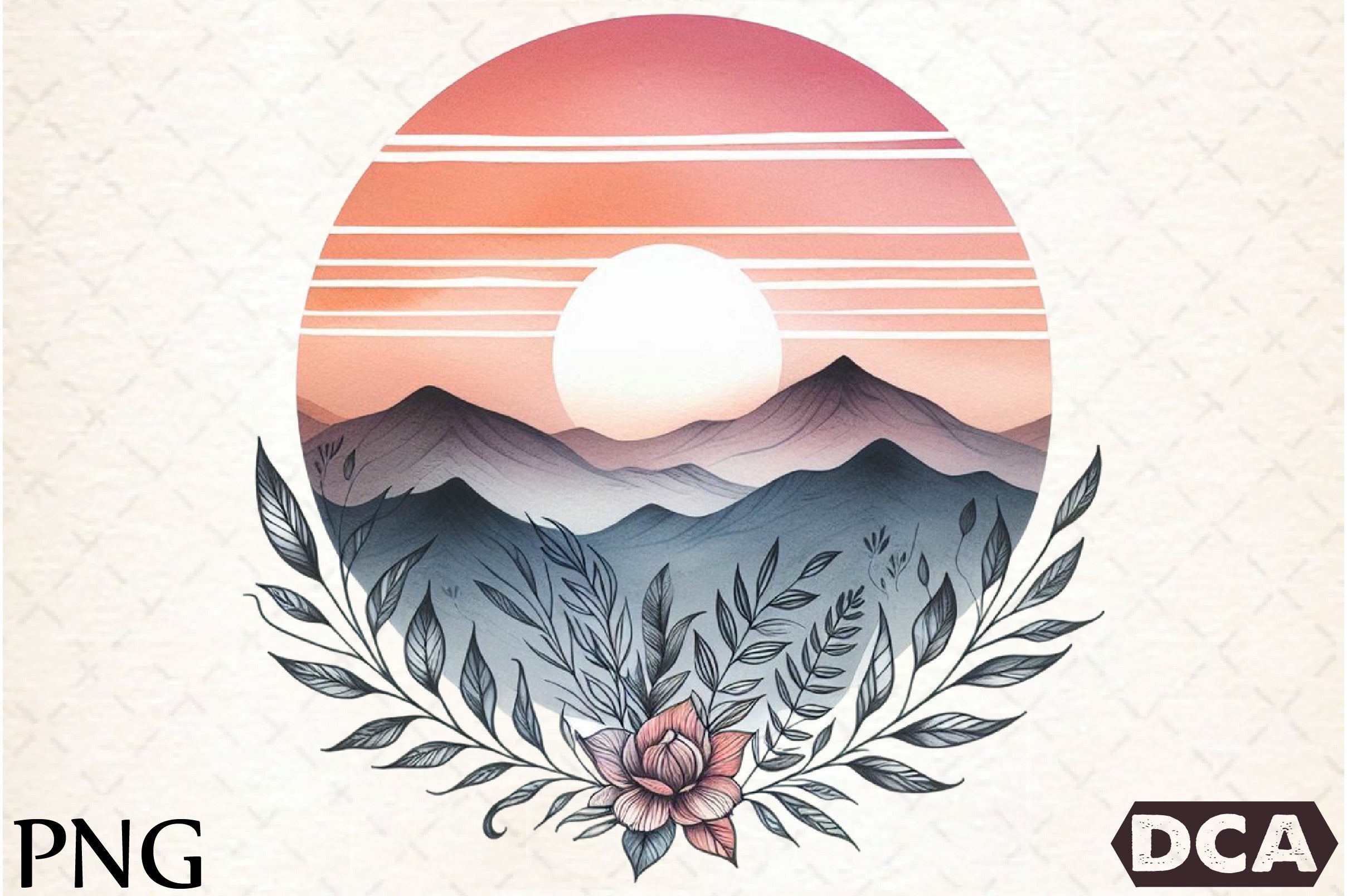 Boho Landscape Clipart Bundle