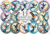 Stained Glass Hummingbird Clipart Bundle
