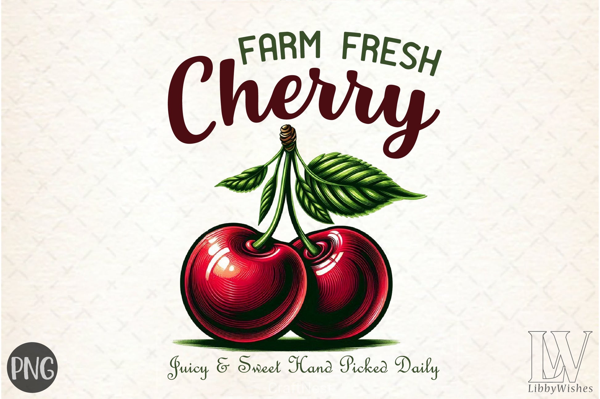 Farm Fresh Cherry Clipart Bundle - CraftNest - Digital Crafting and Art