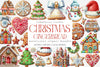 Gingerbread Houses Christmas Cookie Clipart Bundle