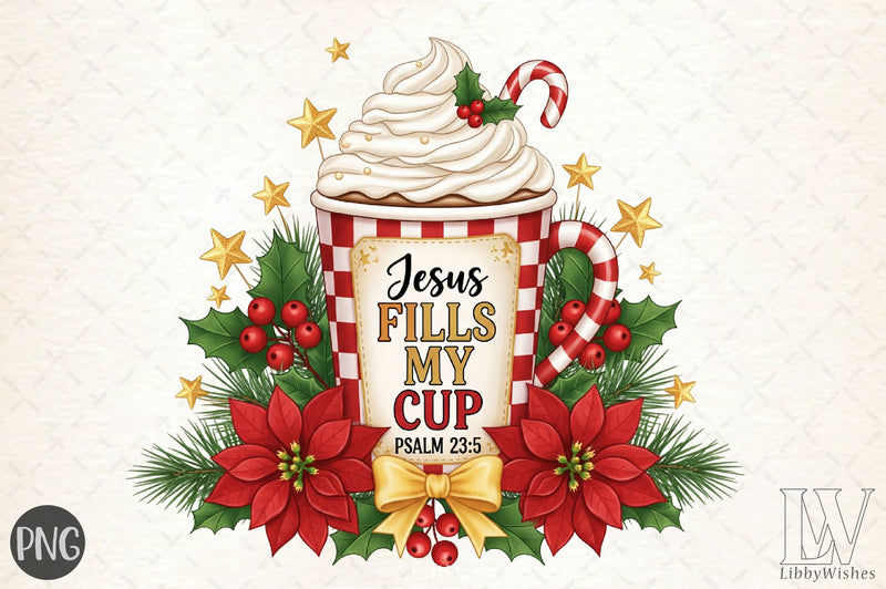 Jesus Fills My Cup Clipart Bundle - CraftNest - Digital Crafting and Art