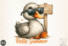 Hello Summer Duck Clipart Bundle