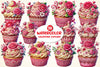 Valentine Cupcake Clipart Bundle 68