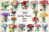 Spring Mason Jars Clipart Bundle 2