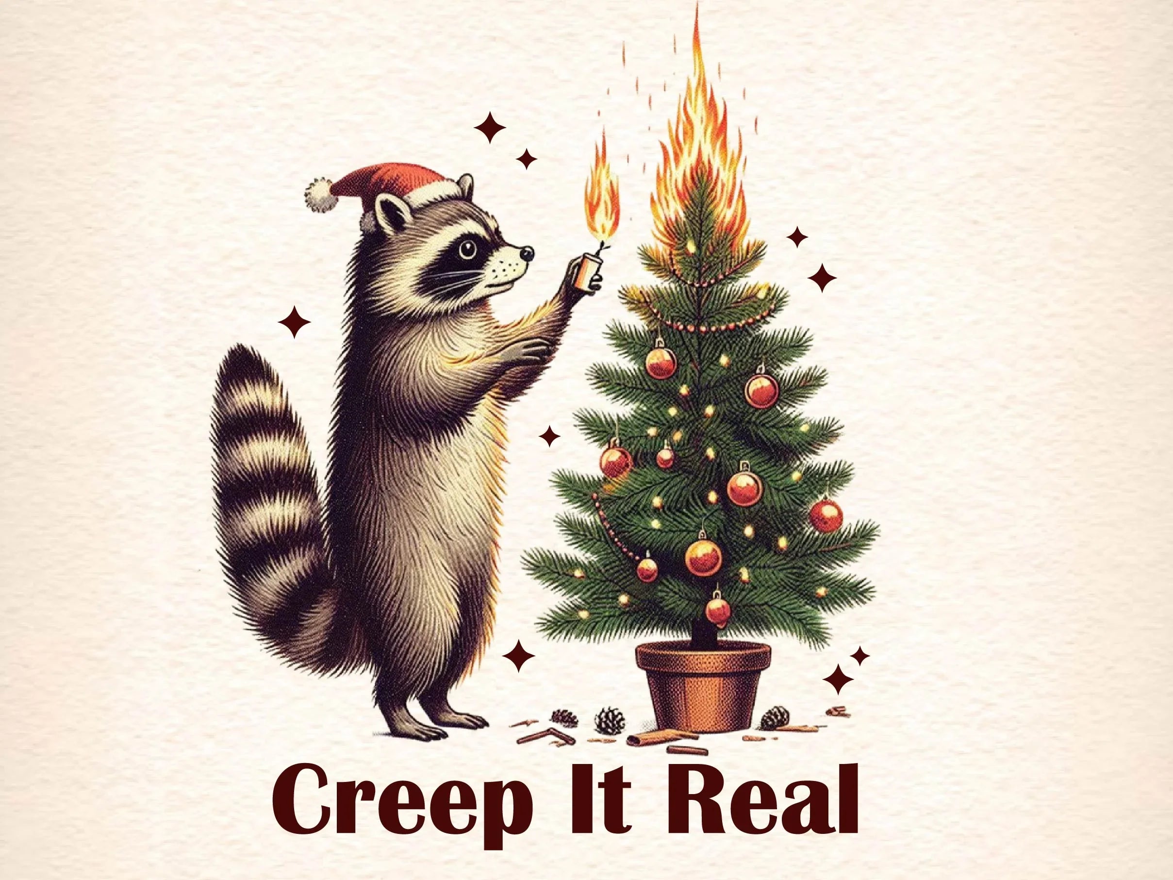 Raccoon Winter Animal Christmas Clipart Bundle - CraftNest - Digital Crafting and Art