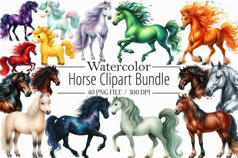 Horse Clipart Bundle - CraftNest - Digital Crafting and Art
