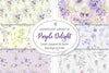 Floral Patterns In Purple And Blush Clipart Bundle