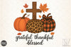 Grateful Thankful Blessed Pumpkin Clipart Bundle