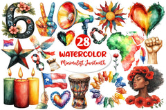 Minimalist Juneteenth Clipart Bundle - CraftNest - Digital Crafting and Art