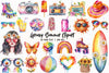 Groovy Summer Clipart Bundle