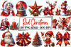 Red Christmas Clipart Bundle