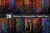 Christmas Dripping Glitter Digital Paper 2