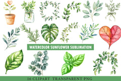 Greenery Clipart Bundle - CraftNest - Digital Crafting and Art