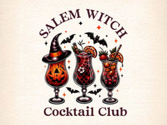 Salem Witch Cocktail Club Halloween Clipart Bundle - CraftNest - Digital Crafting and Art