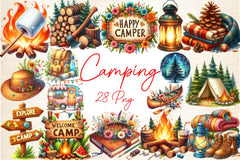 Camping Clipart Bundle 2 - CraftNest - Digital Crafting and Art