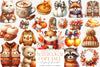 Cozy Fall Autumn Clipart Bundle