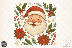 Vintage Santa Face Clipart Bundle - CraftNest - Digital Crafting and Art