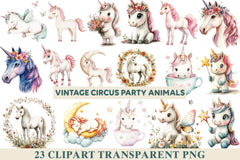 White Unicorns Clipart - CraftNest - Digital Crafting and Art