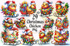 Christmas Funny Chicken Clipart Bundle 2