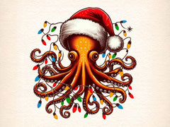 Christmas Octopus Clipart Bundle - CraftNest - Digital Crafting and Art