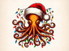 Christmas Octopus Clipart Bundle